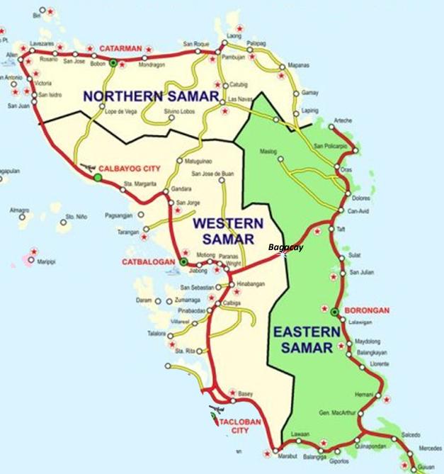 Physical Map Of Eastern Samar Images