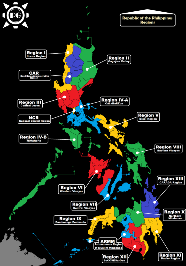 Philippine Regions Map - Travel to the Philippines