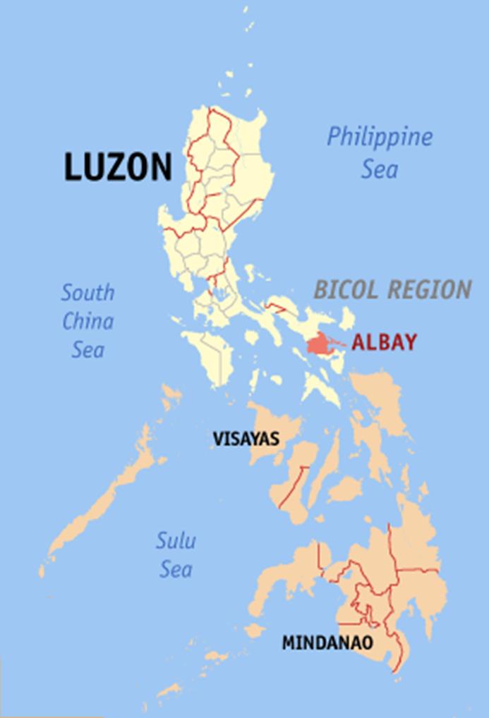 Albay Philippines Map