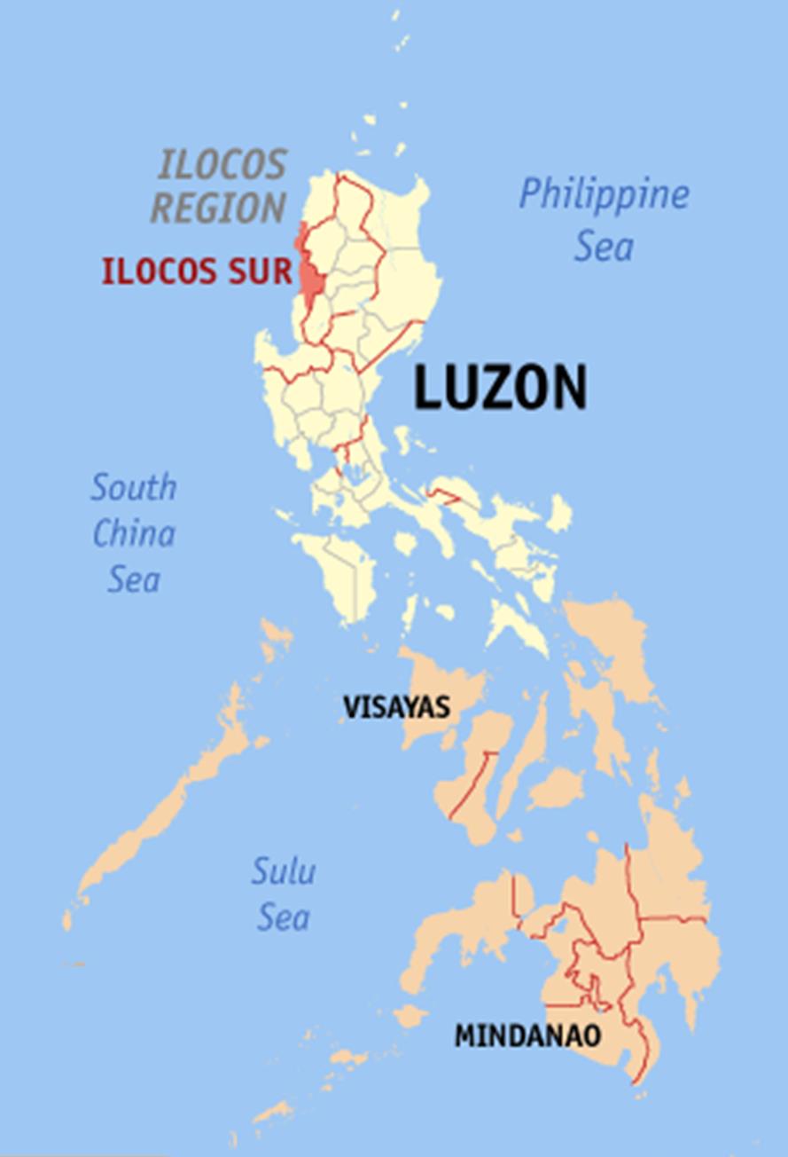 Ilocos Sur Locator Map 