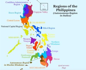 philippines-regions-map - Travel to the Philippines